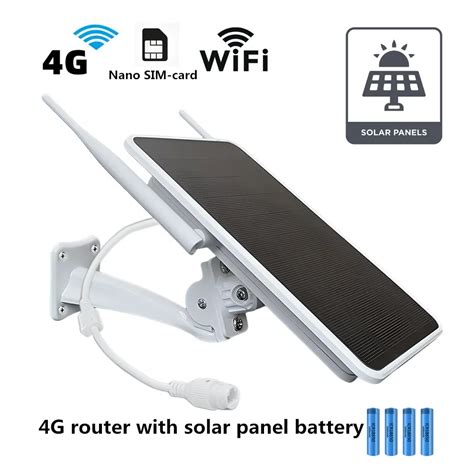 Panel Solar De W Enrutador De Tarjeta Sim G Bater A En Espera De D Png