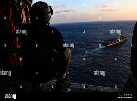 Philippine Sea Feb U S Navy Naval Aircrewman Helicopter