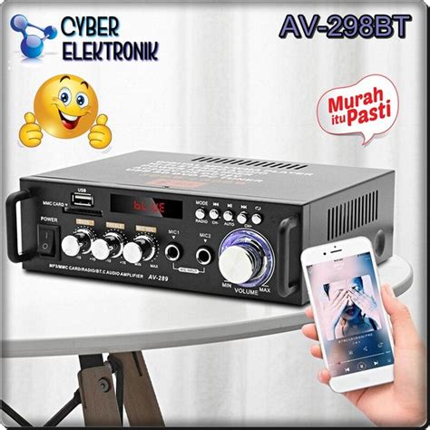 Jual Junejour Bluetooth EQ Audio Amplifier Karaoke Home Theater FM