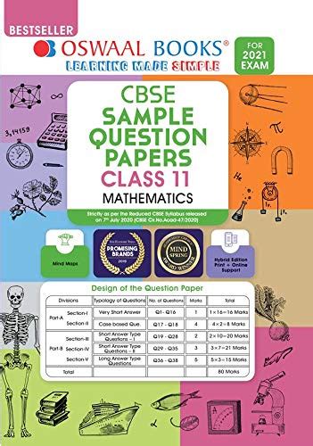 Oswaal Cbse Sample Question Paper Class 11 Mathematics Book Reduced Syllabus For 2021 Exam