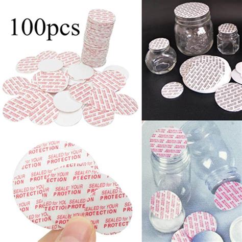 Generic 100Pcs Press Seal Cap Liners Jar Bottle Foam Safety Tamper