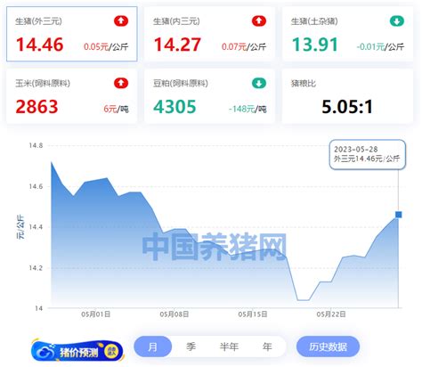 05月28日猪评：持续上涨，多地猪价回温，月底涨翻天？ 每日猪评今日生猪价格走势养猪行情 中国养猪网 中国养猪行业门户网站