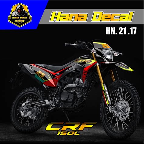 Jual Dekal Stiker Variasi Decal Sticker Motor Cross Crf L Fullbody