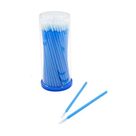 Coton Tige Blue Brosse Cils Jetable T Te Longue Couleurs