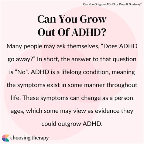 Can You Grow Out Of Adhd