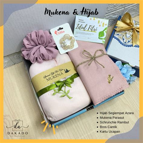 Jual Hampers Mukena Hijab Segiempat Paket Seserahan Souvenir Ramadhan