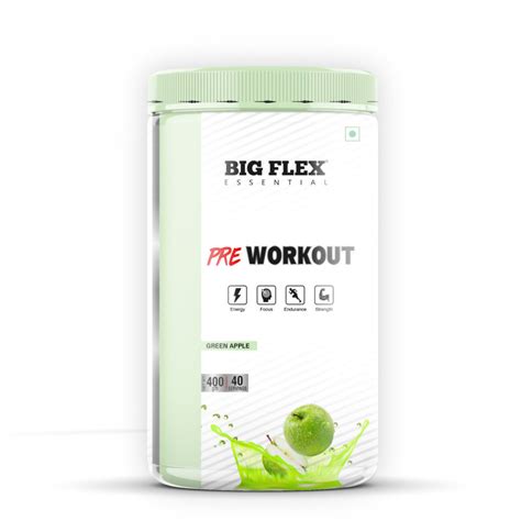 Buy Bigflex Essential Pre Workout Green Apple Online