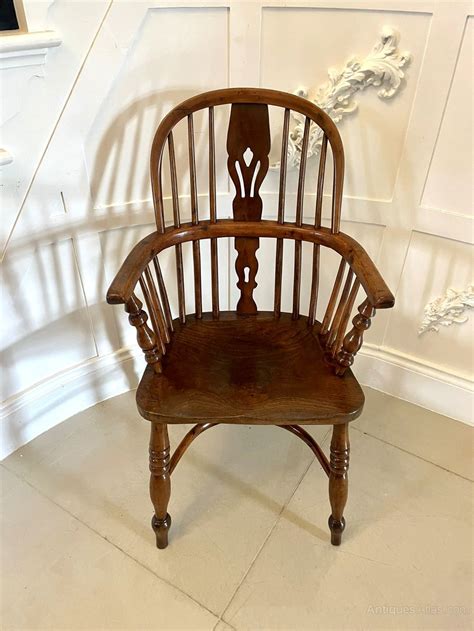 Antique Quality Yew Wood Windsor Armchair As1055a2664 2020 Antiques