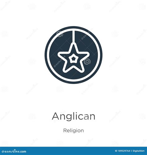 Anglican Icon Vector. Trendy Flat Anglican Icon from Religion ...