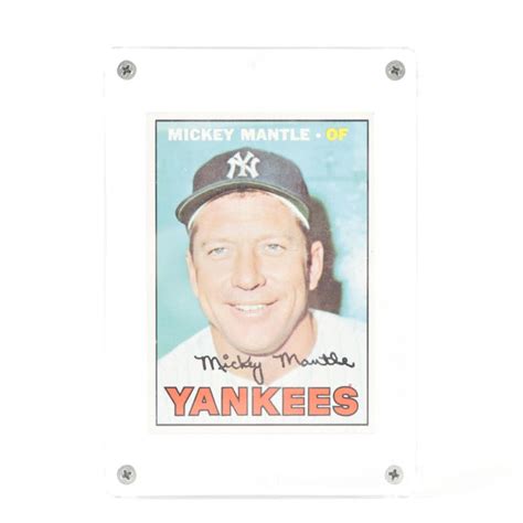 1967 Mickey Mantle Topps 150 New York Yankees Baseball Card Ebth