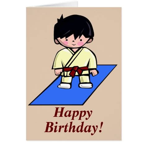 Just A Gup Martial Arts Birthday Card Zazzle