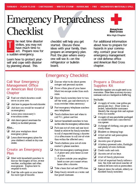 Emergency Preparedness Checklist | PDF | Emergency Management | Public ...