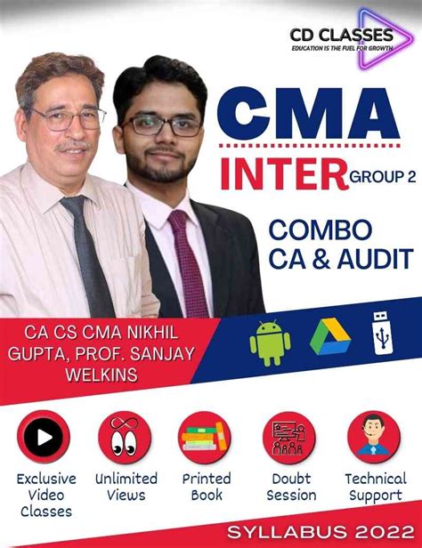 CMA Inter Group 2 Company Accounts Audit New Syllabus 2022 CD Classes