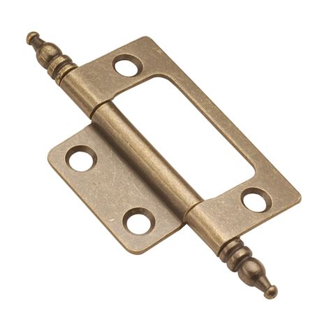 Hickory Hardware 110 Degree Flush Surface Antique Brass Cabinet Hinge 10 Pairs 10 Pieces