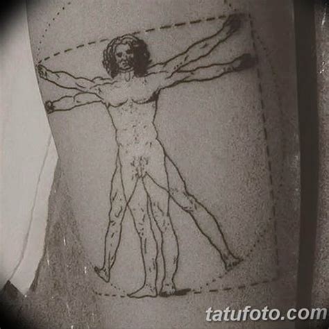 Photo Tattoo Vitruvian Man Idea For Drawing Vitruvian