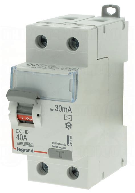 Interrupteur différentiel Legrand DX3 40A 30mA 2 Poles type