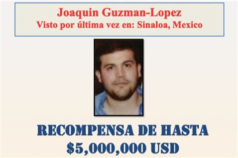 Eeuu Actualiza Foto Del Narcotraficante Joaquin Guzmán López Hijo De El Chapo