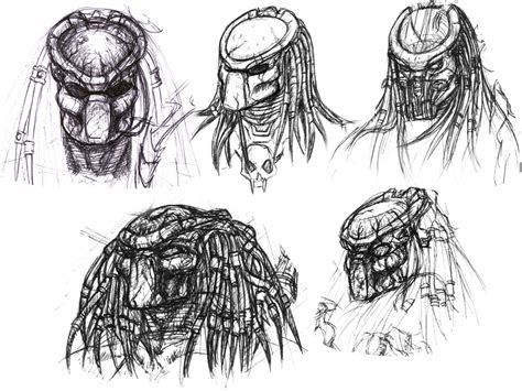 Predator Face Drawing at PaintingValley.com | Explore collection of ...