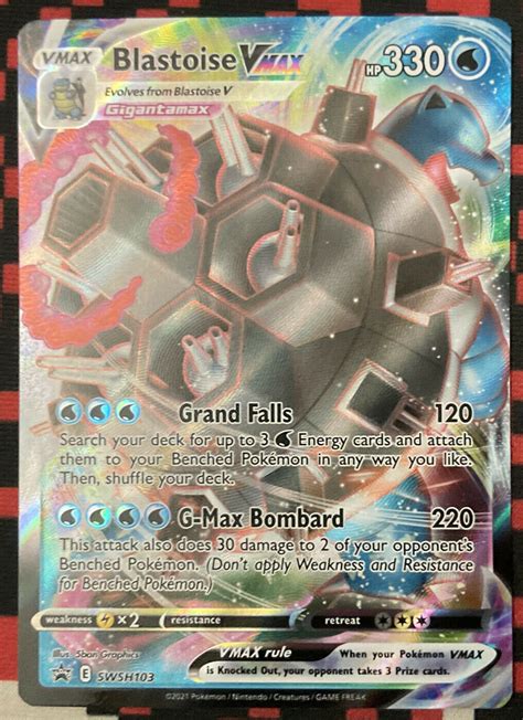 Mavin Blastoise Vmax Swsh Sword Shield Promo Pokemon Card Nm