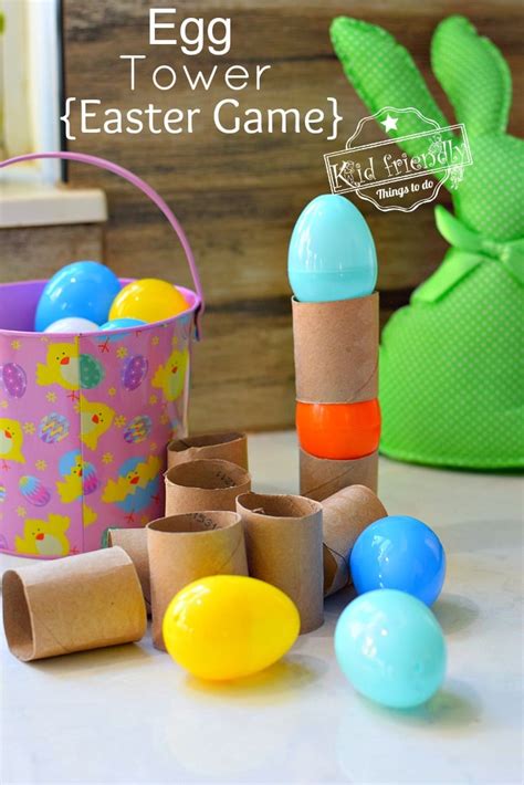 Egg Tower {Easter Egg Game} | Kid Friendly Things To Do