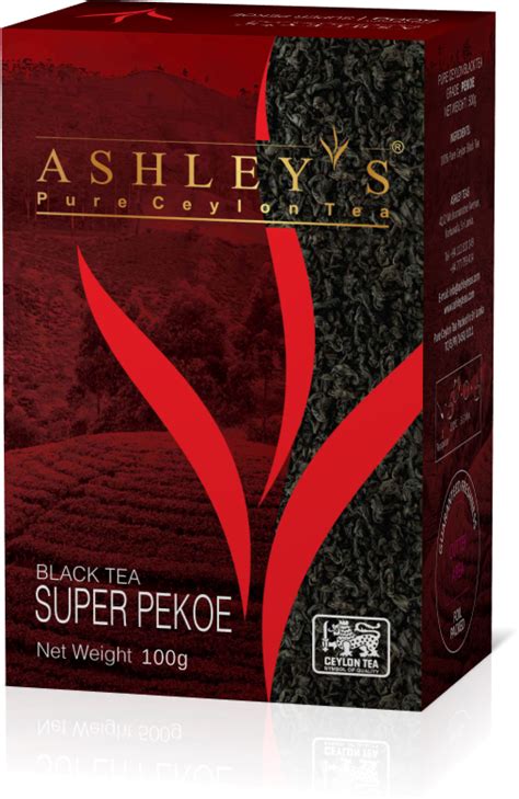 ASHLEYS. SUPER PEKOE черный 100 гр. карт.пачка