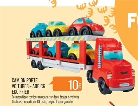 Promo Camion Porte Voitures Abrick Ecoiffier Chez Match Icatalogue Fr