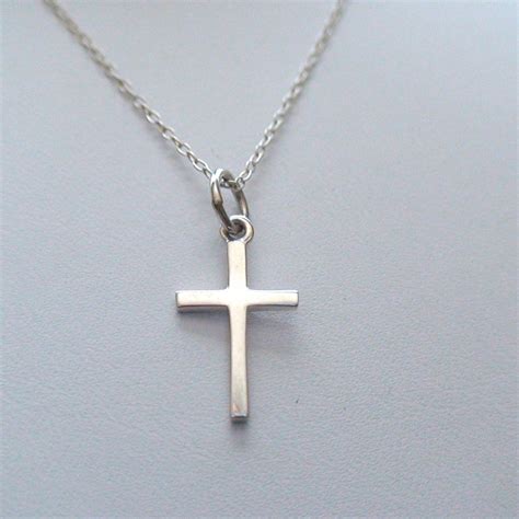 Sterling Silver Small Cross Necklace