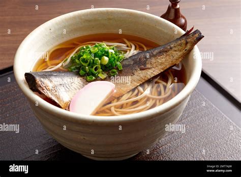Japanese Style Soba Noodles Stock Photo Alamy
