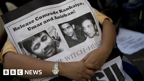 Jnu India Sedition Students Freed On Bail Bbc News