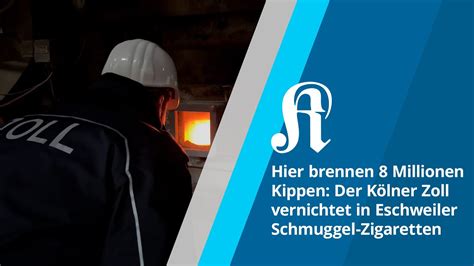 Hier brennen 8 Millionen Kippen Der Kölner Zoll vernichtet in