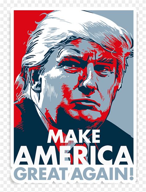 Make America Great Again Sticker American As F*ck - Donald Trump Make America Great Again Poster ...