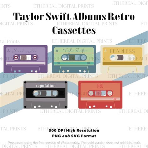 Bundle Albums Taylor Swift Vinyl Svg Taylor Swift Cassette Tape The