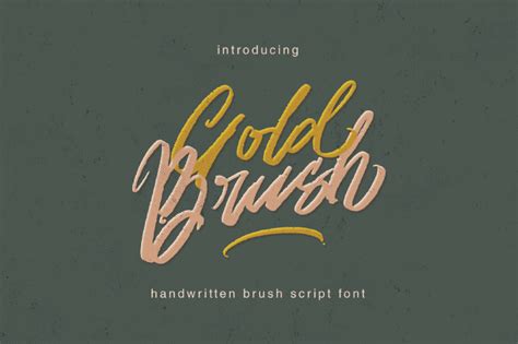 Download Gold Brush font | fontsme.com