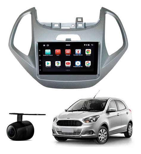 Central Multimídia Android Bt Gps Wifi Ford Ka 2014 2017 Parcelamento