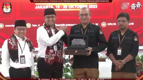 Anies Muhaimin Resmi Daftar Ke KPU Parpol Pengusung Di Riau Rapatkan