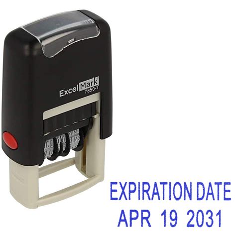 Small Expiration Date Stamp – RubberStamps.com