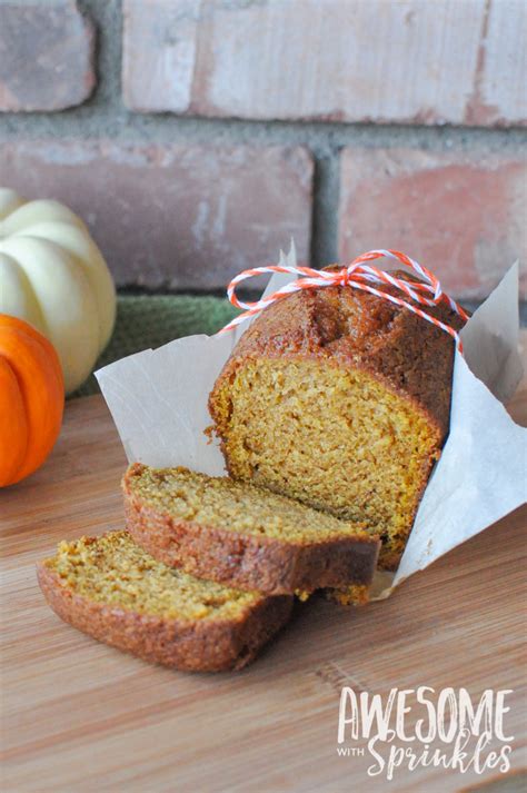 Pumpkin Spice Loaf - Awesome with Sprinkles