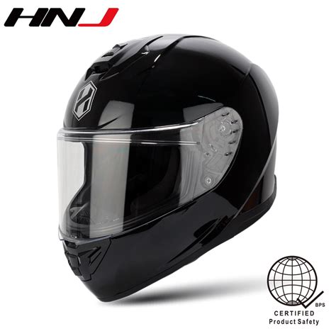 HNJ FF007 Full Face Motorcycle Helmet Men Single Visor Motor Helmets