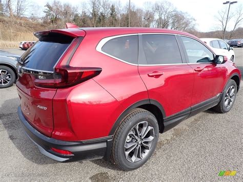 2020 Radiant Red Metallic Honda Cr V Ex L Awd 137083938 Photo 4