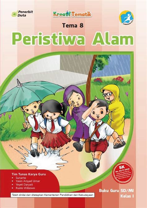 Buku Guru Teks Pendamping Tematik Tema 8 Peristiwa Alam Kelas I SIPLah