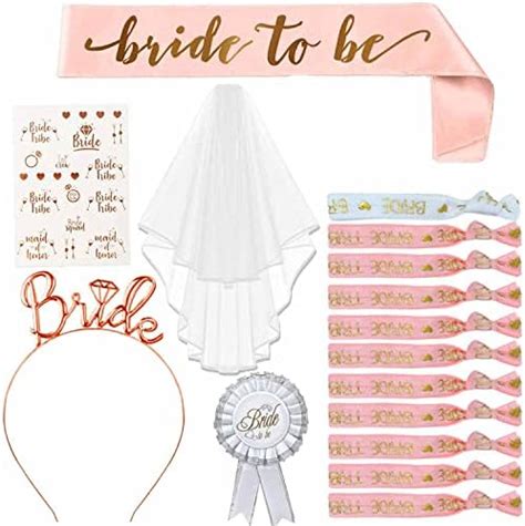 16pcs Gadget Sposa To Be Kit Accessori Velo Sposa Decorazione Per La