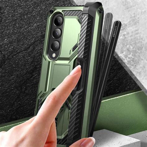 Etui Supcase I Blason Armorbox Sp Do Galaxy Z Fold Zielone Pancernik