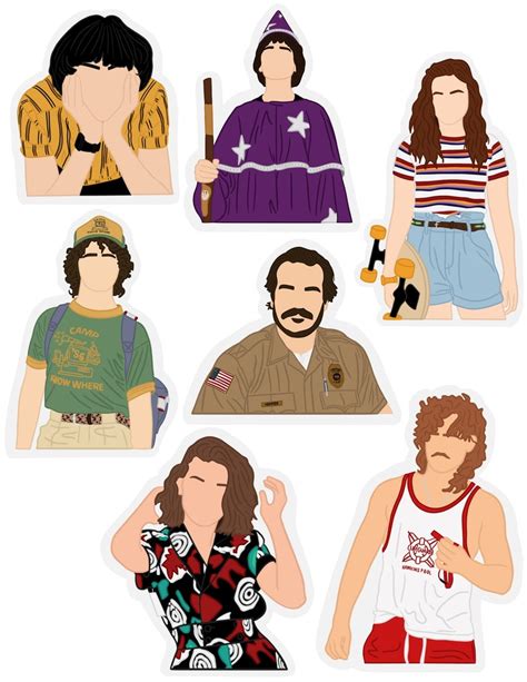 Stranger Things Sticker Pack Etsy