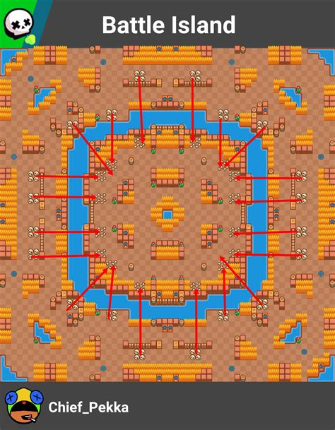 Idea A Showdown Map With Spring Traps 50 Done Battle Island Rbrawlstars