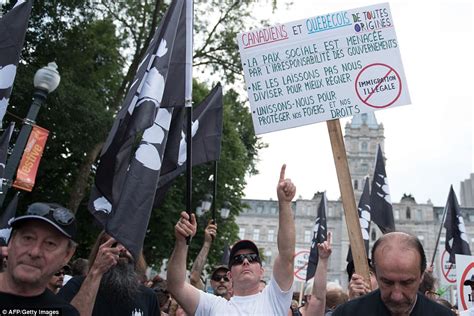 Canadian Far Right Group La Meute Fight For Border Control Daily Mail