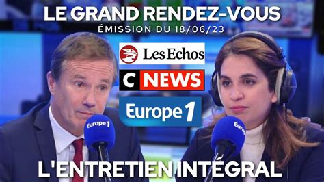 Nicolas Dupont Aignan Dans Le Grand Rendez Vous CNews Europe1 Les