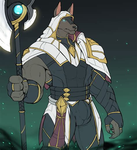 Sentinel Of The Light Nasus Skin Concept But Was Draw By A Furry Artist