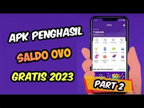 APLIKASI PENGHASIL SALDO OVO TERCEPAT 2023 TERBUKTI MEMBAYAR APLIKASI