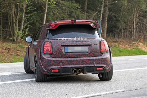 Red Hot Mini John Cooper Works Gp Spied Looks Like Rocket Bunny Tuning