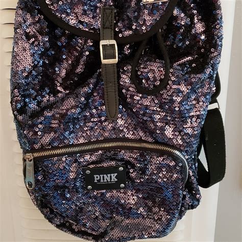 Pink Victorias Secret Bags Pink Victorias Secret Sequin Backpack Poshmark